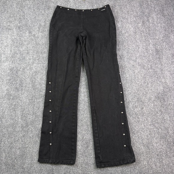 Rockies Denim - Rockies Womens Jeans 7/8 Black Studded Side Zip Western Vintage 90s Bareback